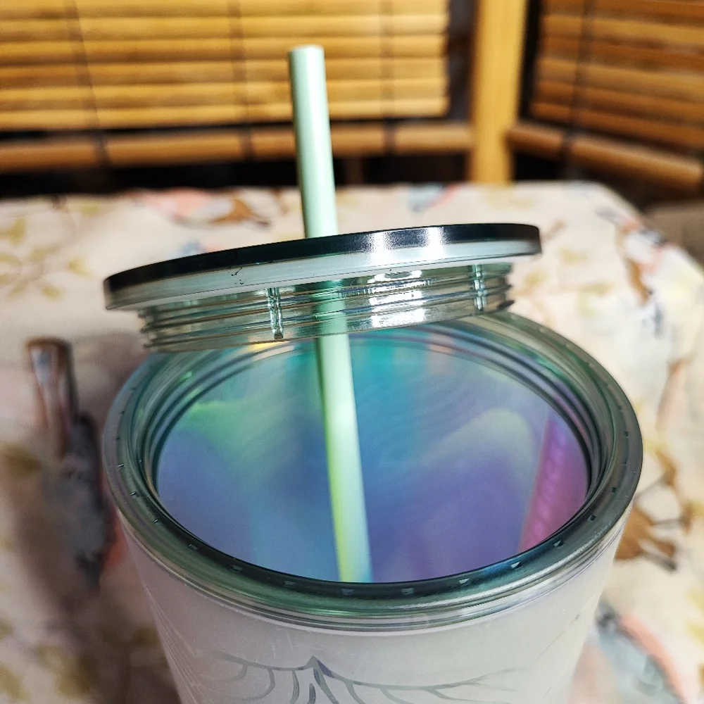 STARBUCKS Mermaid Tail Hologram Holographic 2021 50th Anniversary Tumbler NWT